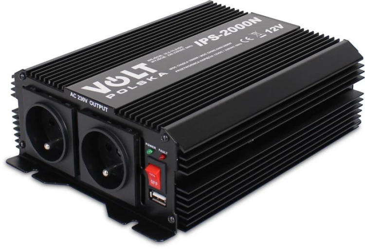 Przetwornica Volt Polska IPS-2000N 12V / 230V 1000/2000W-1896385