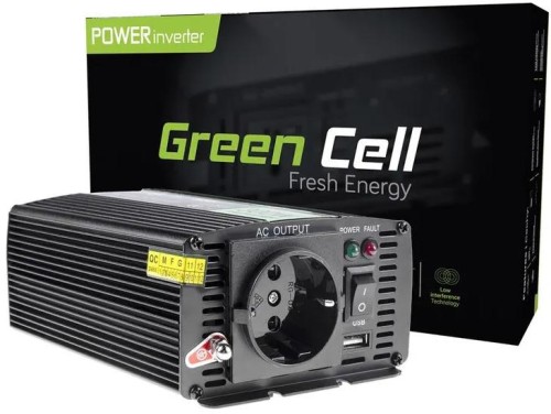 PRZETWORNICA NAPIĘCIA Green Cell 24V / 230V 300W/600W MODYFIKOWANA SINUSOIDA-1595452