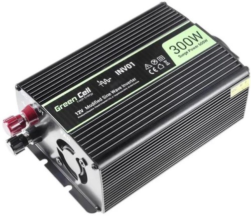 PRZETWORNICA NAPIĘCIA Green Cell 24V / 230V 300W/600W MODYFIKOWANA SINUSOIDA-1834139