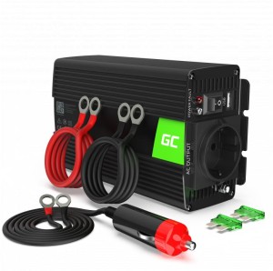 PRZETWORNICA NAPIĘCIA INWERTER Green Cell 12V / 230V 500W/1000W CZYSTA SINUSOIDA INV16-1834154