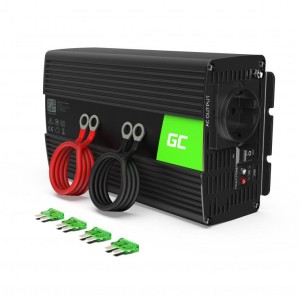 PRZETWORNICA NAPIĘCIA INWERTER Green Cell 12V / 230V 1500W/3000W MODYFIKOWANA SINUSOIDA INV25-1899570