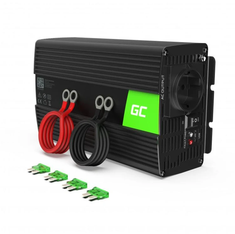 PRZETWORNICA NAPIĘCIA INWERTER Green Cell 12V / 230V 1500W/3000W MODYFIKOWANA SINUSOIDA INV25-1899570