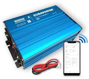 PRZETWORNICA NAPIĘCIA INWERTER EUROPOWER 12V DC / 230V AC 1000W / 2000W CZYSTY SINUS BLUETOOTH-1919535