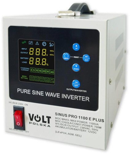 Przetwornica VOLT POLSKA SINUSPRO 1100E PLUS 12/230V (700/1100W) [AGM, GEL, LiFePO4-1859954