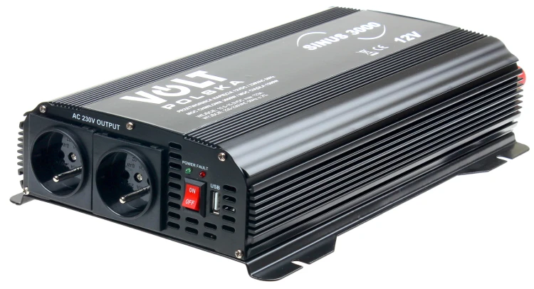 PRZETWORNICA VOLT POLSKA SINUS 3000 12V / 230V 1500/3000W-1607723