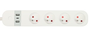 INTELIGENTNA LISTWA ZASILAJĄCA ATLO-WS95U-TUYA (4 GNIAZDA + 2 USB + 1 USB-C) Wi-Fi, Tuya Smart 1.5m-1973866