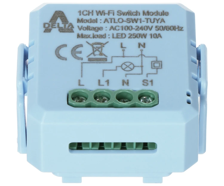 INTELIGENTNY STEROWNIK OŚWIETLENIA LED ATLO-SW1-TUYA Wi-Fi, Tuya Smart-1769242