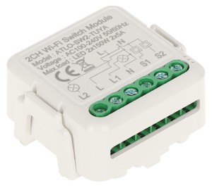 PODWÓJNY INTELIGENTNY STEROWNIK OŚWIETLENIA LED ATLO-SW2-TUYA Wi-Fi, Tuya Smart-1568783