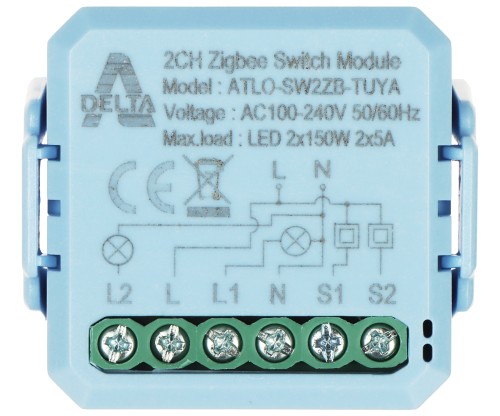 INTELIGENTNY PRZEŁĄCZNIK ATLO-SW2ZB-TUYA ZigBee, Tuya Smart-1769105