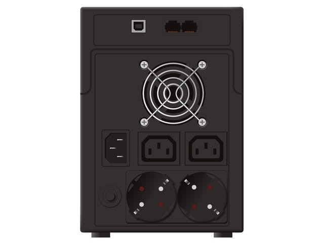 UPS POWERWALKER LINE-INTERACTIVE 1200VA 2X SCHUKO + 2X IEC OUT, RJ11/RJ45 IN/OUT, USB-1151195