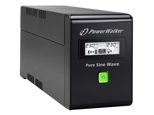 UPS POWERWALKER LINE-INTERACTIVE 600VA 3X IEC 230V, PURE SINE WAVE, RJ11/45 IN/OUT, USB, LCD-1151315