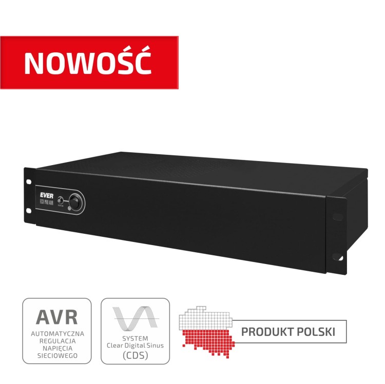 UPS EVER ECO Pro 1200 AVR CDS 19" 2U-724223