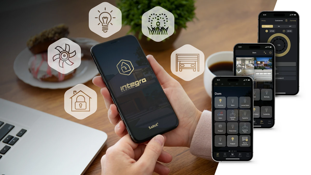 Sterowanie systemem alarmowym Integra Control z poziomu smartfona – aplikacja do zarządzania domem inteligentnym
