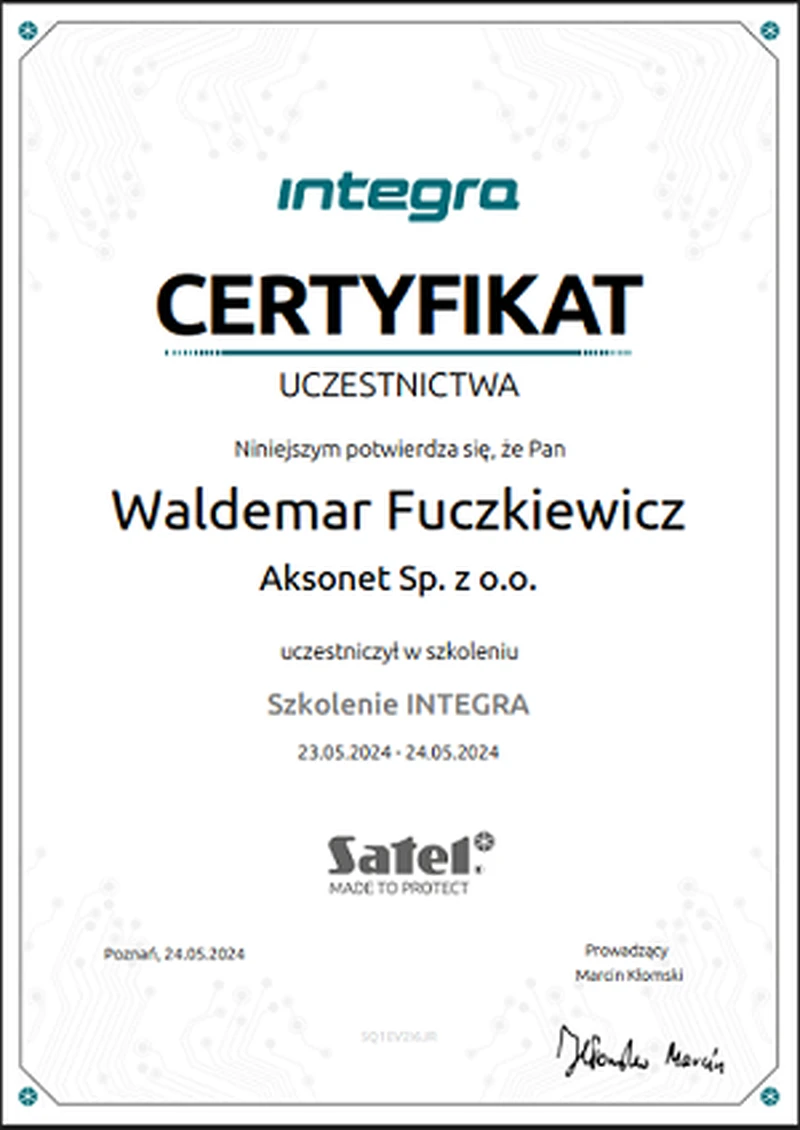 Szkolenie INTEGRA