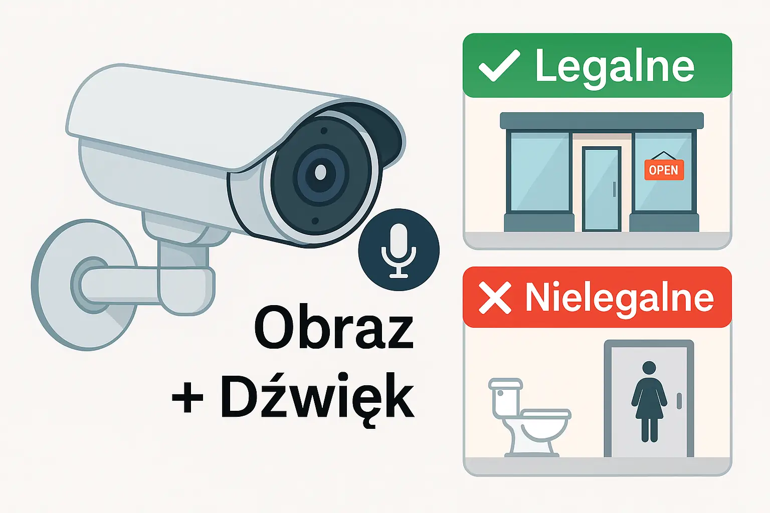 Monitoring legalny czy nielegalny, dużo zależy od miejsca
