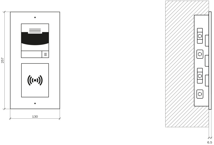 9155012 - Płyta czołowa do montażu podtynkowego dla 2 modułów - wymiary.png