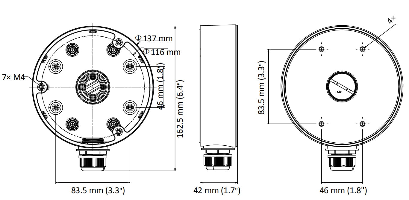 UCHWYT KAMERY DS-1280ZJ-PT6 Hikvision-1209082