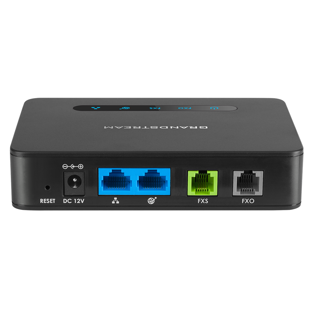 Grandstream HT813 – bramka VoIP – panel złączy