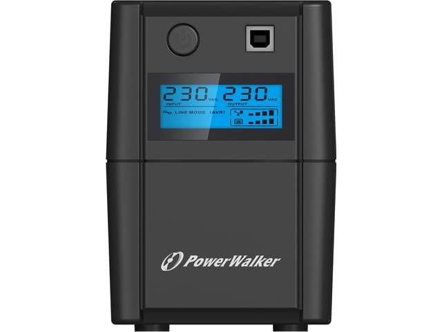 UPS POWERWALKER LINE-INTERACTIVE 850VA 2X 230V PL OUT, RJ11 IN/OUT, USB, LCD,-1151401
