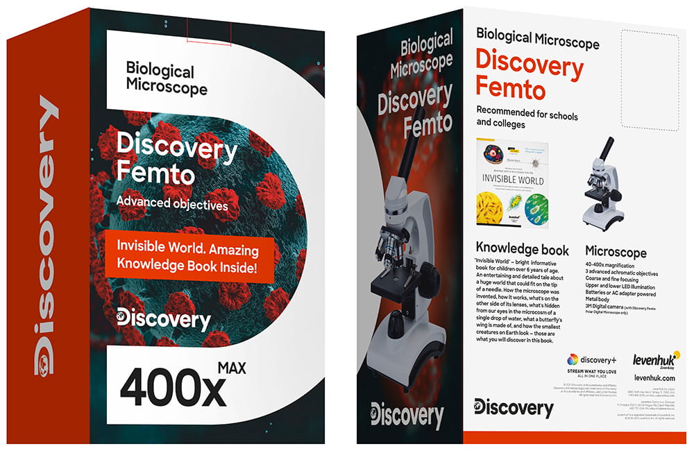 (PL) Mikroskop Discovery Femto Polar z książką-1430657