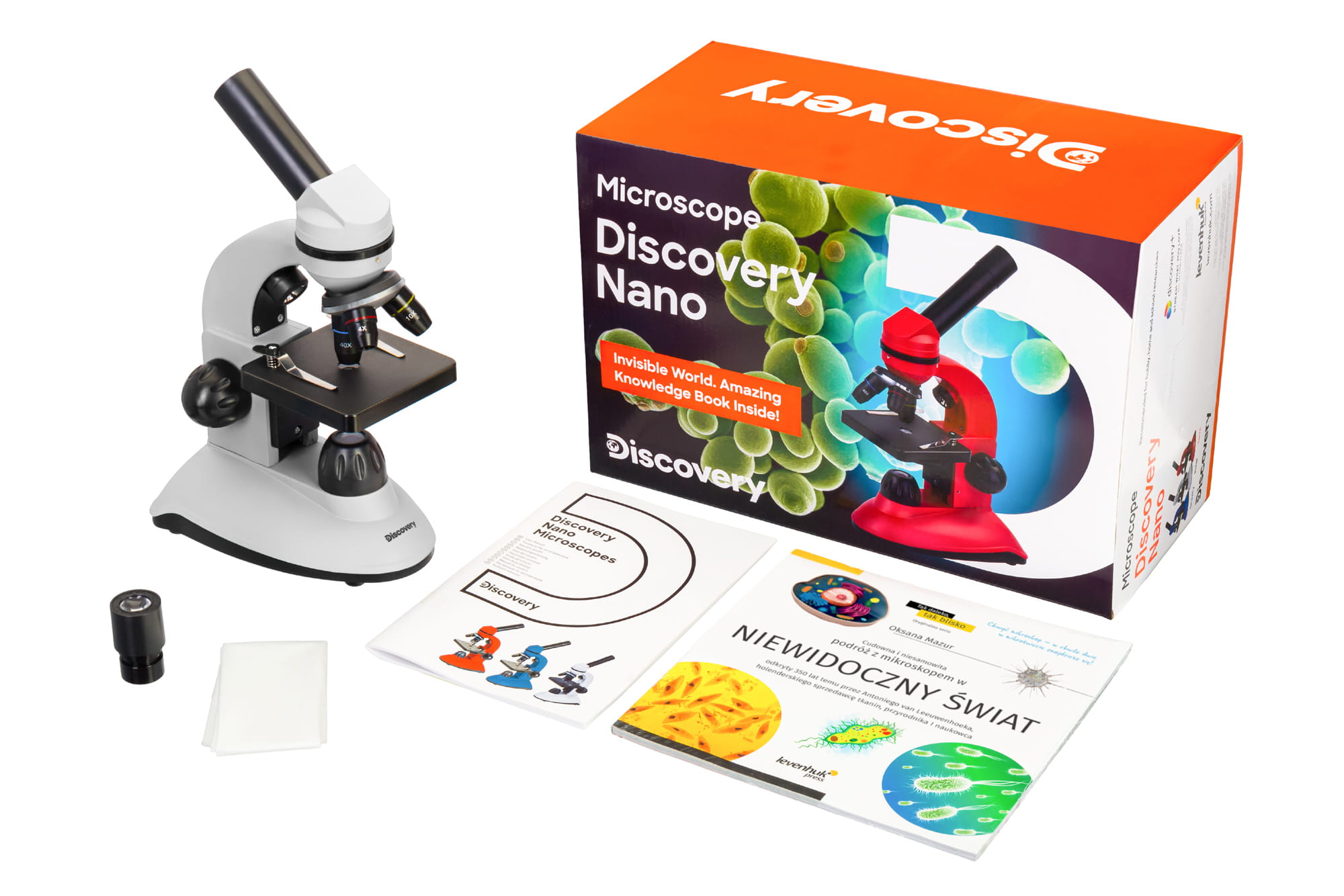 (PL) Mikroskop Discovery Nano Polar z książką-1431963