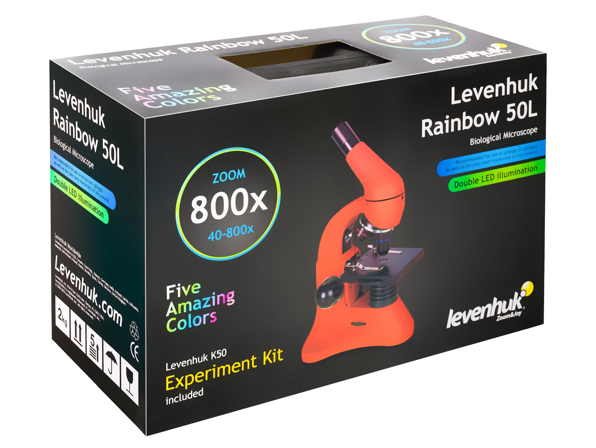 (PL) Mikroskop Levenhuk Rainbow 50L Lime\Limonka-1439071