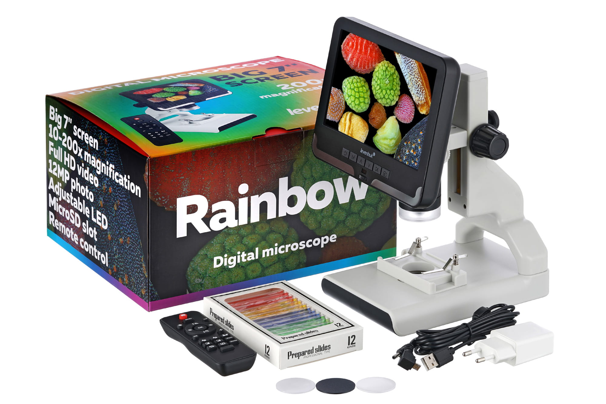 Mikroskop cyfrowy Levenhuk Rainbow DM700 LCD-1428009