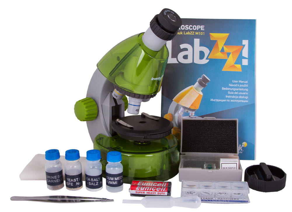 (PL) Mikroskop Levenhuk LabZZ M101 Lime\Limonka-1444546