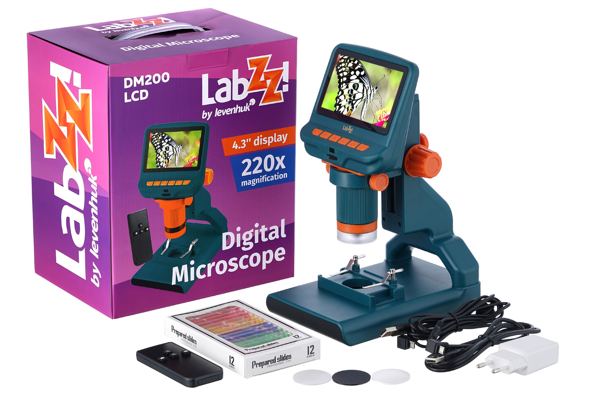 Mikroskop cyfrowy Levenhuk LabZZ DM200 LCD-1428024