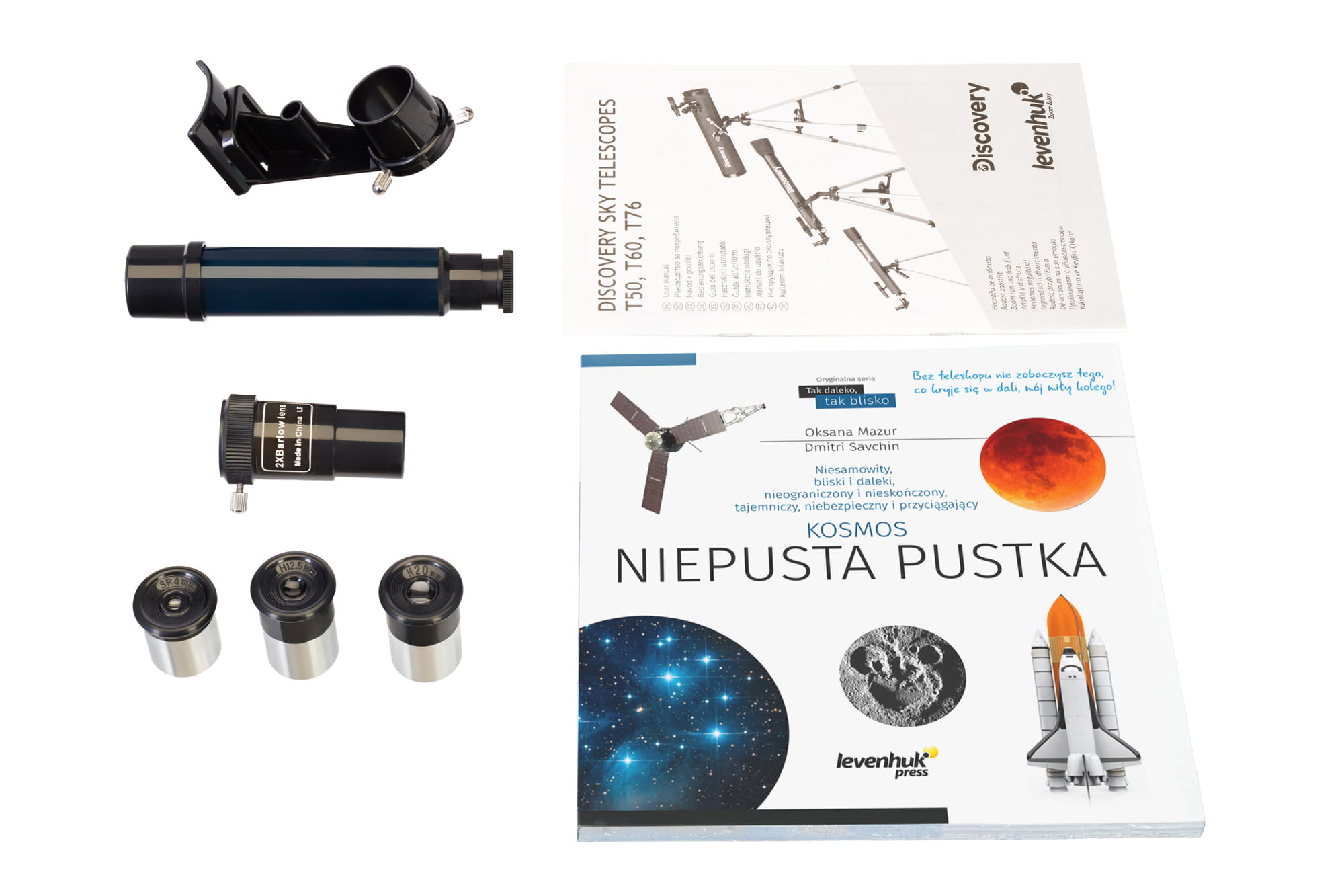 (PL) Teleskop Discovery Sky T76 z książką-1432859