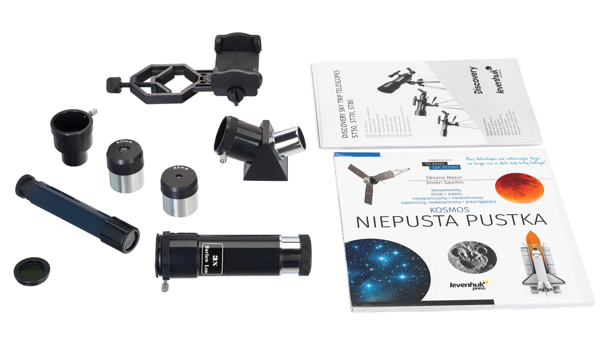 (PL) Teleskop Discovery Sky Trip ST50 z książką-1433240