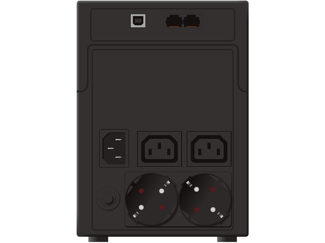 UPS POWERWALKER VI 1200 SHL LINE-INTERACTIVE 1200VA 2X SCHUKO 2X IEC C13 USB-B LCD-1151200