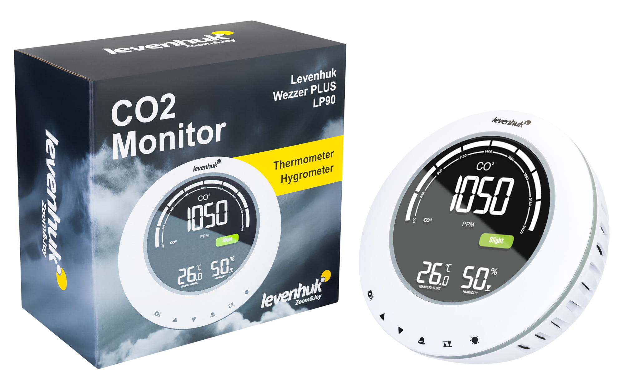 Miernik stężenia CO2 Levenhuk Wezzer PLUS LP90-1452660