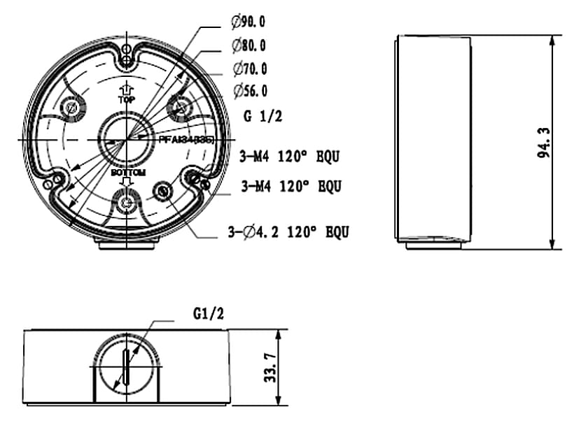 UCHWYT KAMERY PFA135 DAHUA-1349730