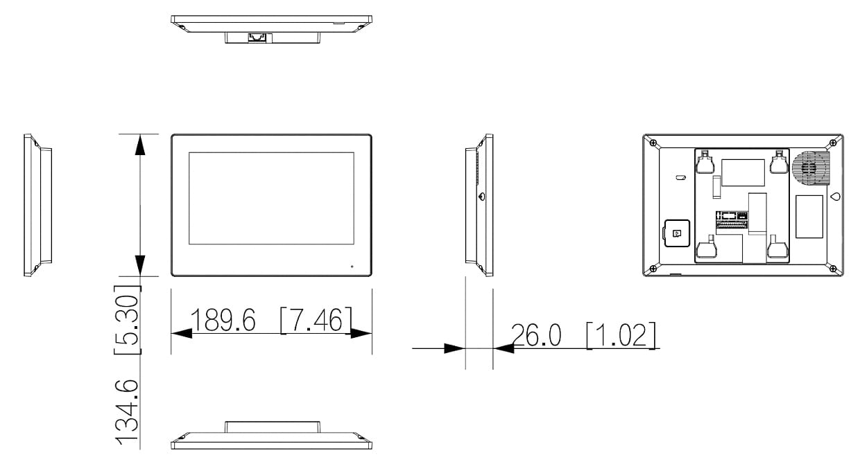 PANEL WEWNĘTRZNY VTH2621GW-WP Wi-Fi / IP DAHUA-1320611