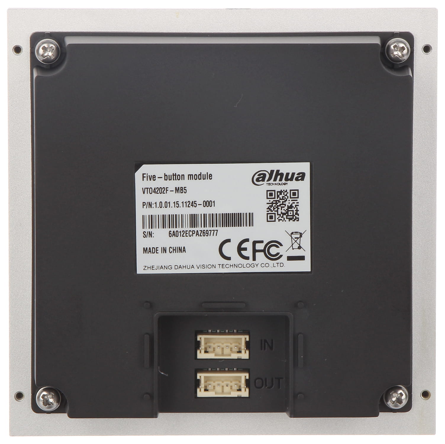 MODUŁ KLAWIATURY VTO4202F-MB5 DO MODUŁU VTO4202F-P DAHUA-1334617