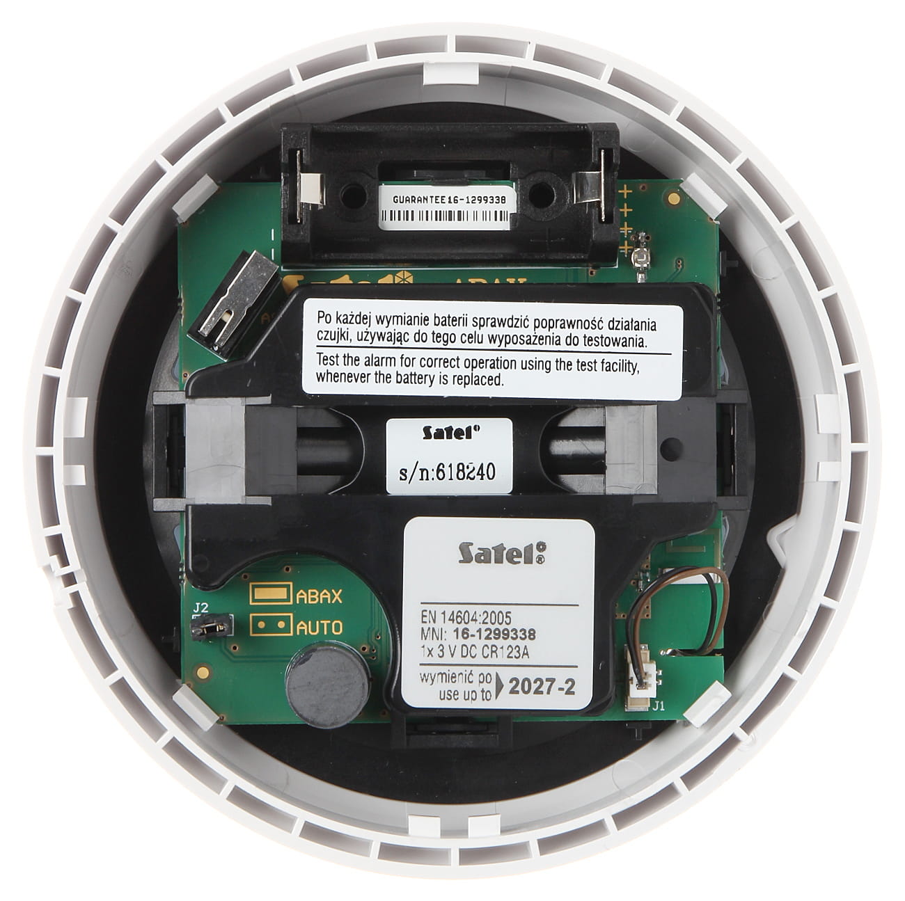 BEZPRZEWODOWA CZUJKA DYMU ASD-250 ABAX/ABAX2 SATEL-1339269