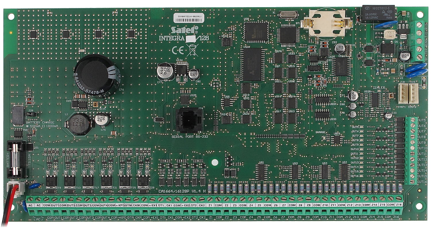 PŁYTA CENTRALI ALARMOWEJ INTEGRA-128 SATEL-1353009