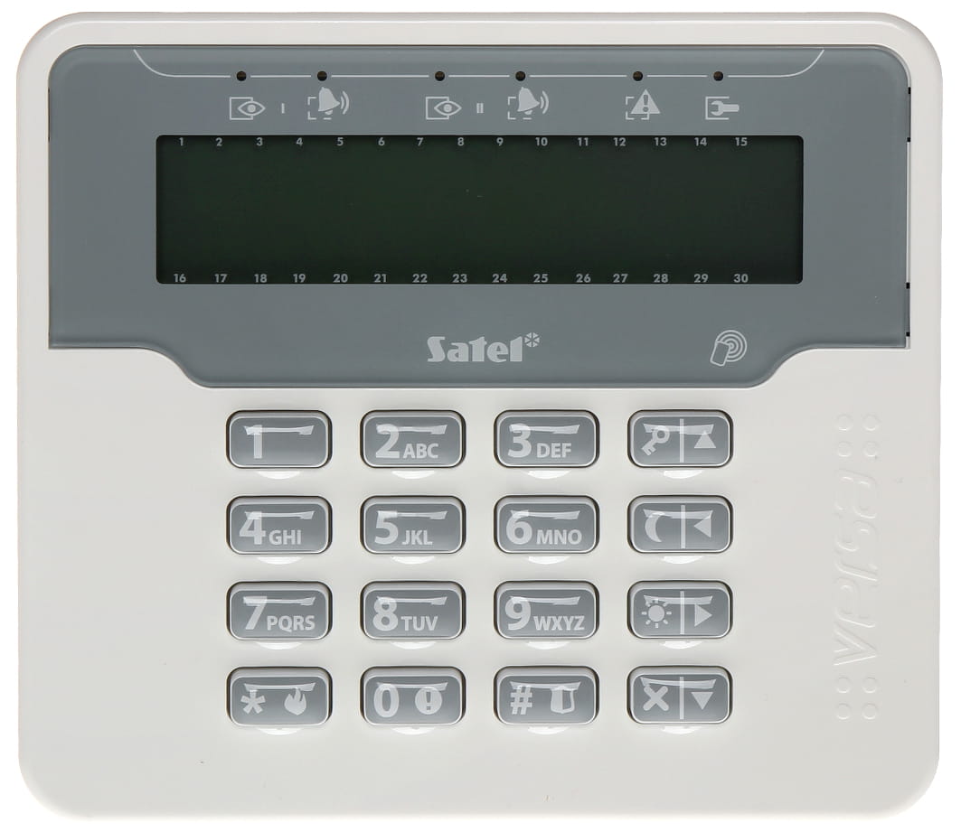 KLAWIATURA DO CENTRALI ALARMOWEJ VERSA-LCDR-WH SATEL-1350091