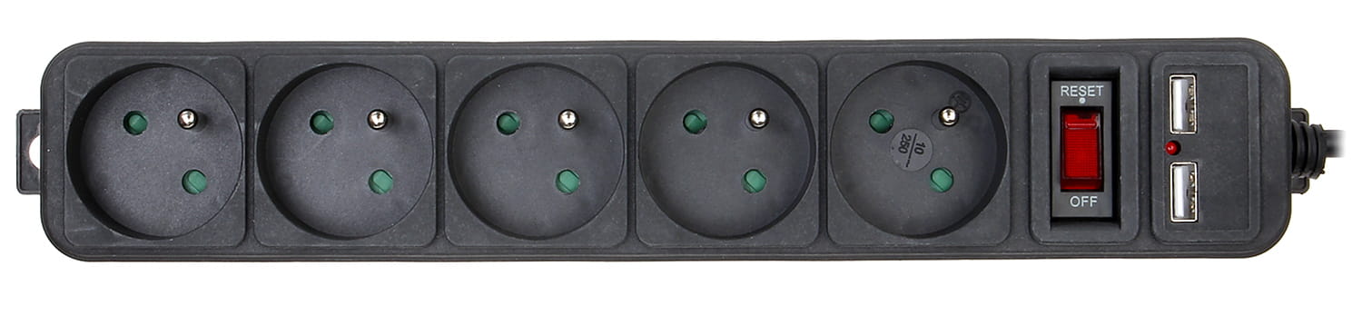 LISTWA ZASILAJĄCA AK-SP-05U (5 GNIAZD + 2 USB) AKYGA-1347187