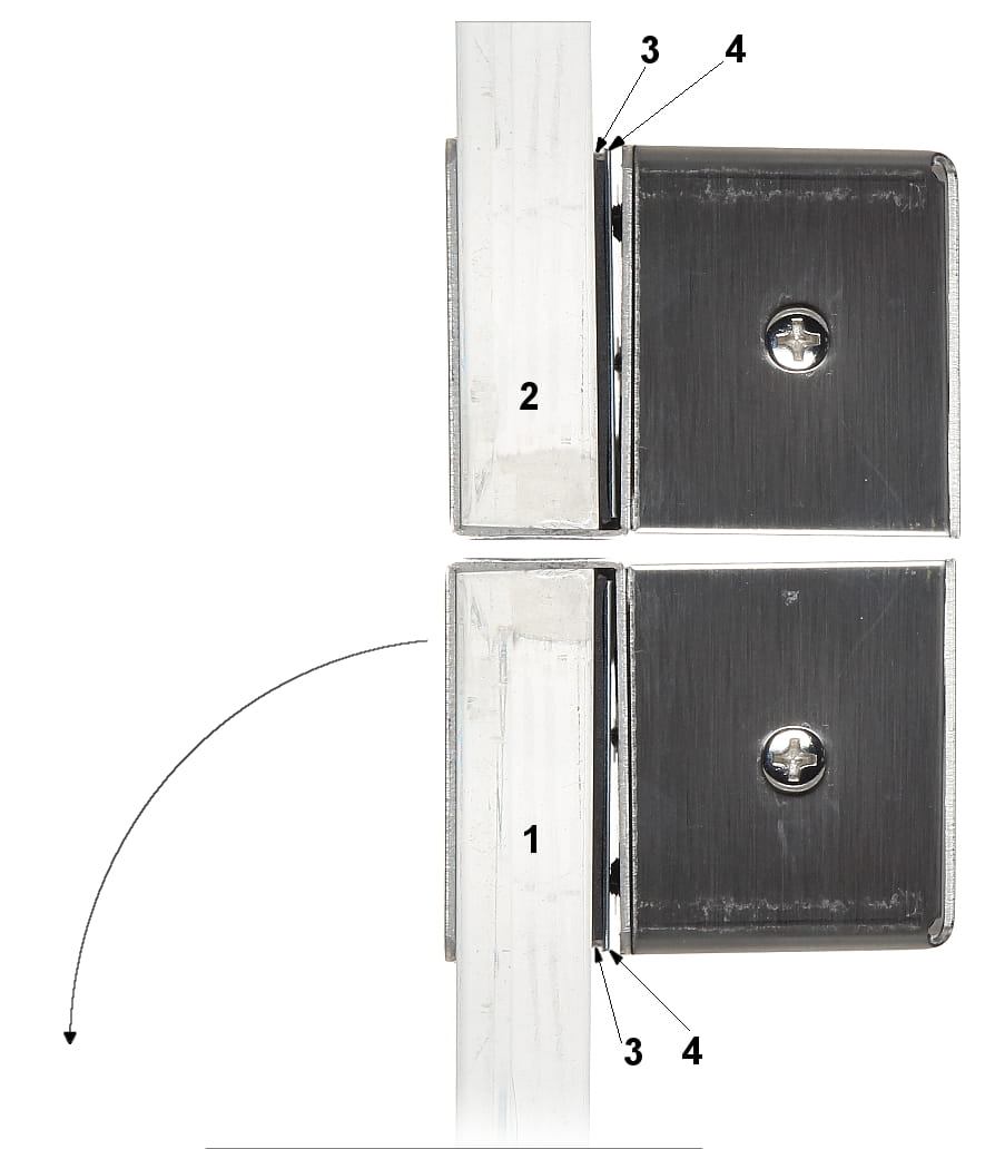 ZESTAW UCHWYTÓW DO SZKLANYCH DRZWI ATLO-BEB-3-1350878