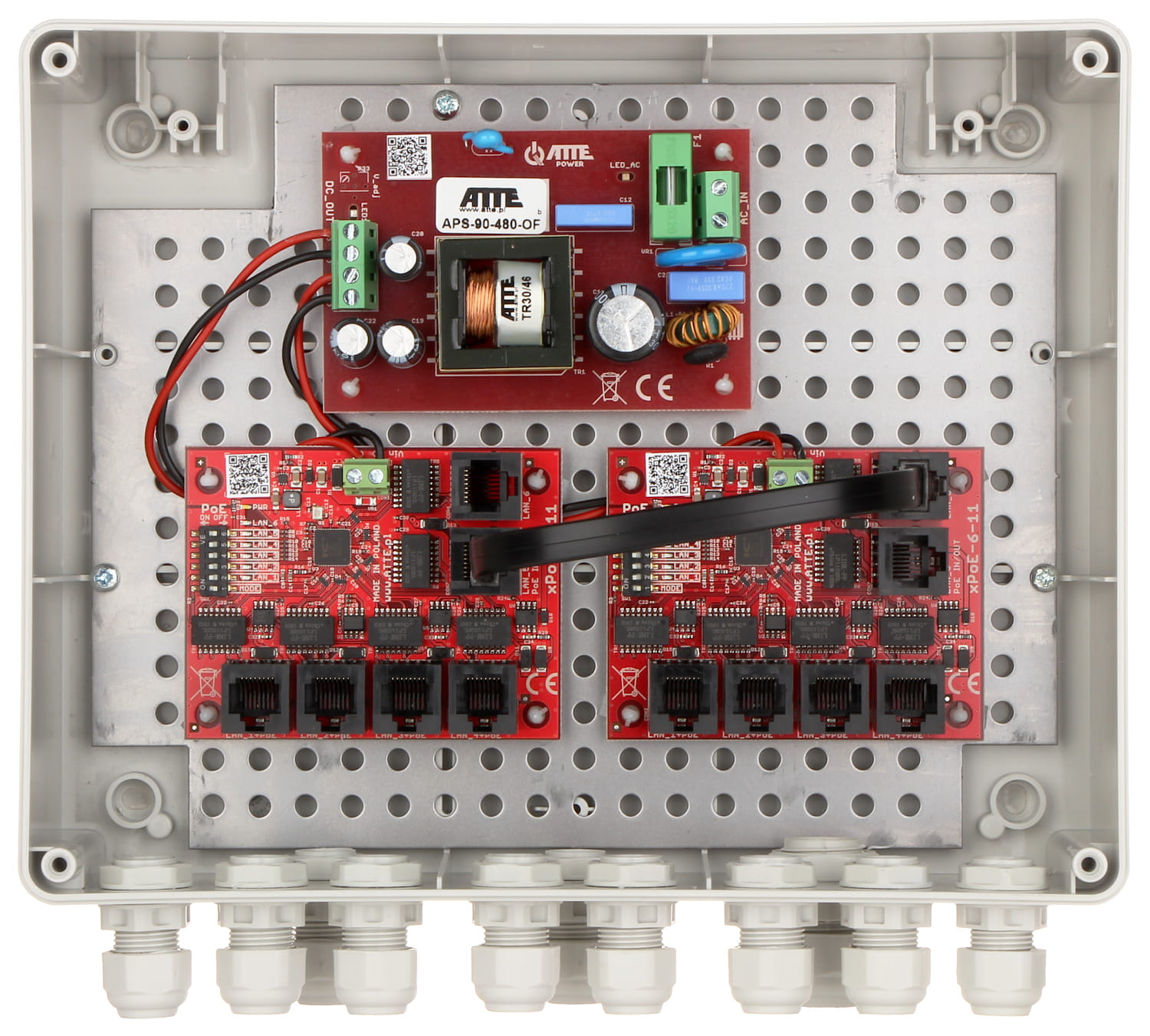 SWITCH POE IP-9-11-L2 8-PORTOWY ATTE-1336830