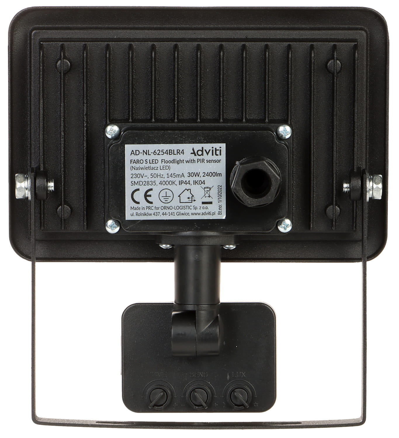 REFLEKTOR LED Z CZUJNIKIEM RUCHU AD-NL-6254BLR4 ADVITI-1469486