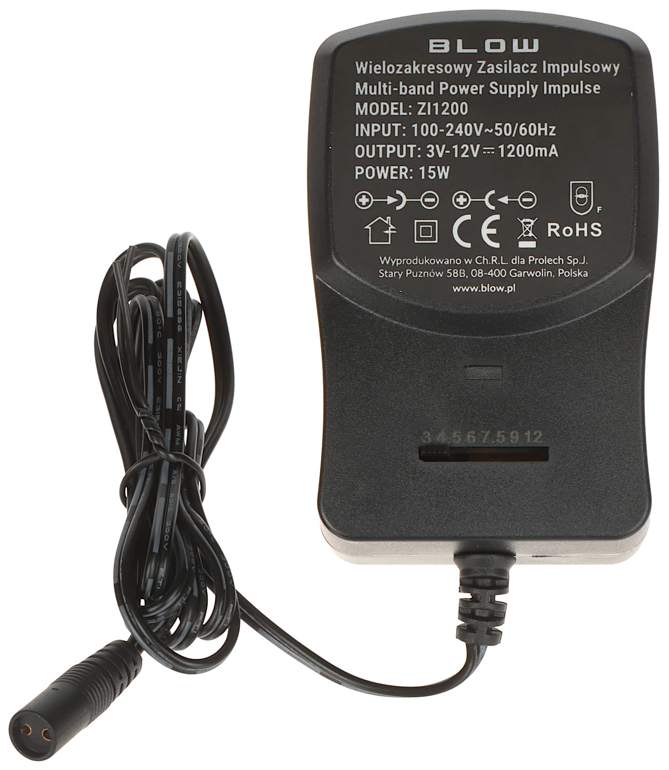ZASILACZ IMPULSOWY 3-12V/1.2A/BL-1445817