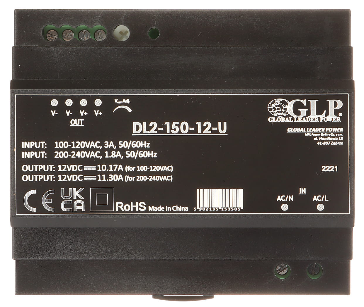 ZASILACZ IMPULSOWY DL2-150-12-U-1446815