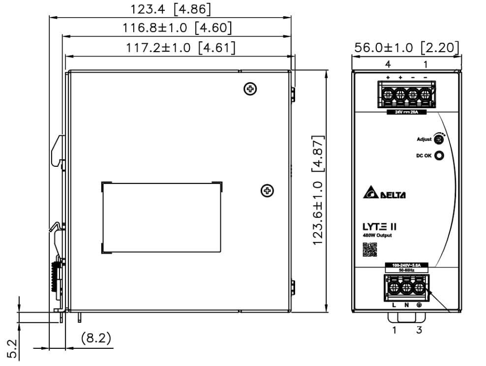 ZASILACZ IMPULSOWY DRL-24V480W-1EN-1446838
