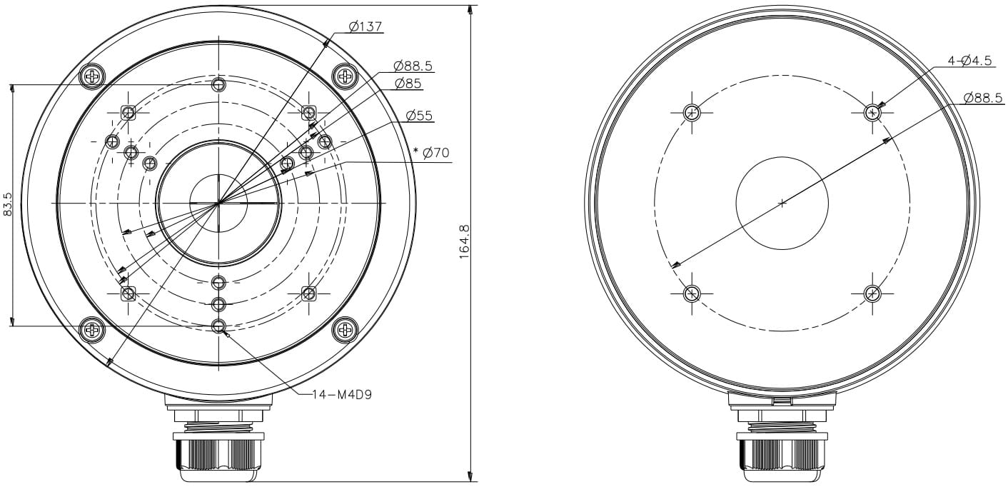 UCHWYT DO KAMER KULISTYCH DS-1280ZJ-S Hikvision-1346179