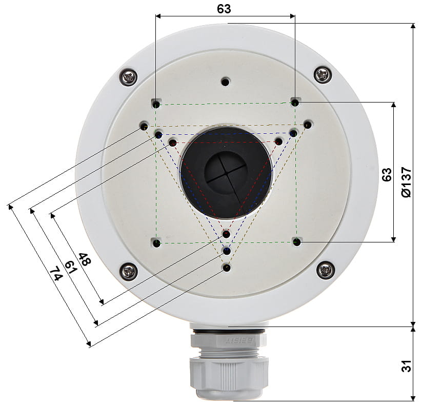 UCHWYT DO KAMER KULISTYCH DS-1280ZJ-S Hikvision-1346174