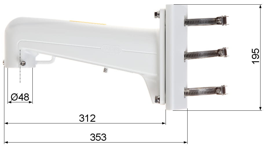 UCHWYT NA SŁUP DS-1602ZJ-POLE Hikvision-1346197