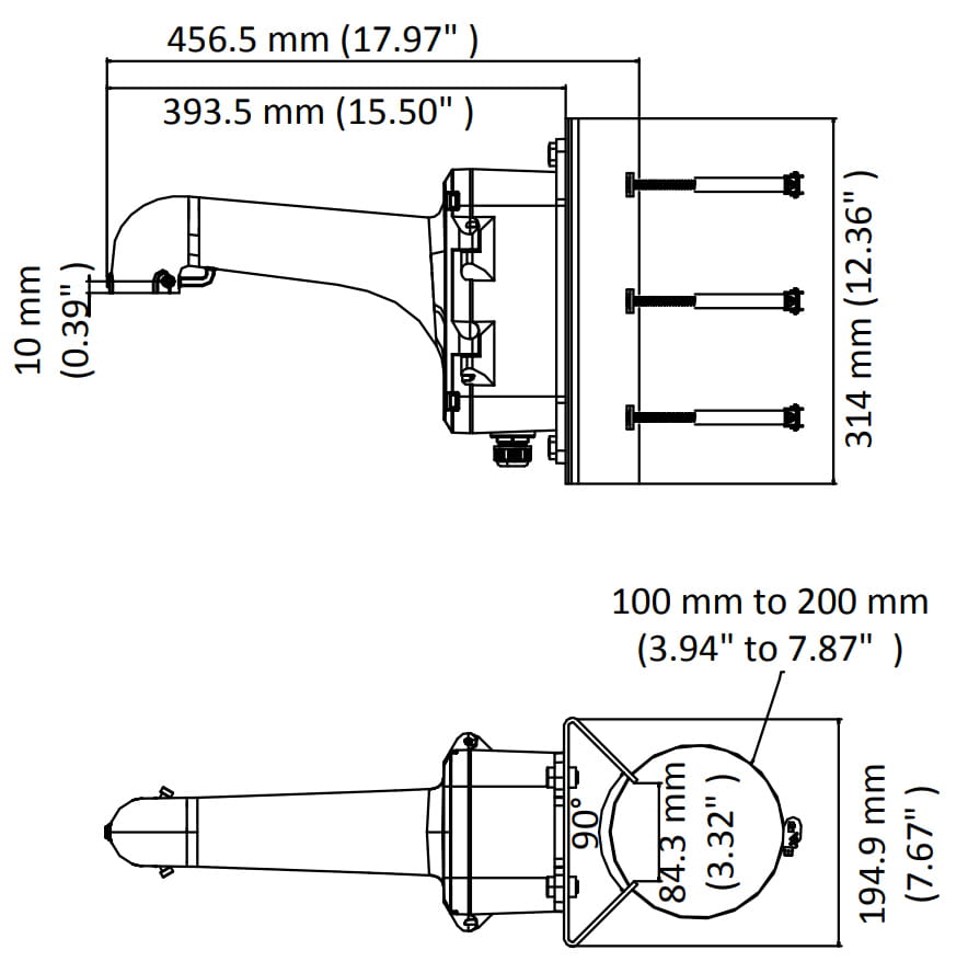 UCHWYT KAMERY DS-1604ZJ-BOX-POLE Hikvision-1320057
